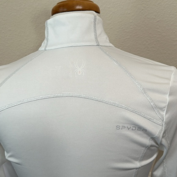 Spyder AURA TECH T-NECK SHIRT - white - Picture 10 of 15